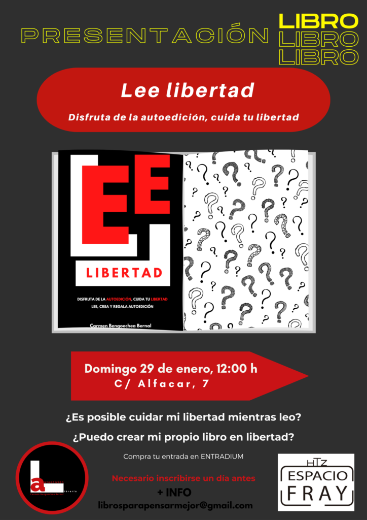 Este 29 De Enero Domingo Lector Doble Autoedición Para La Libertad Espacio Fray 4987